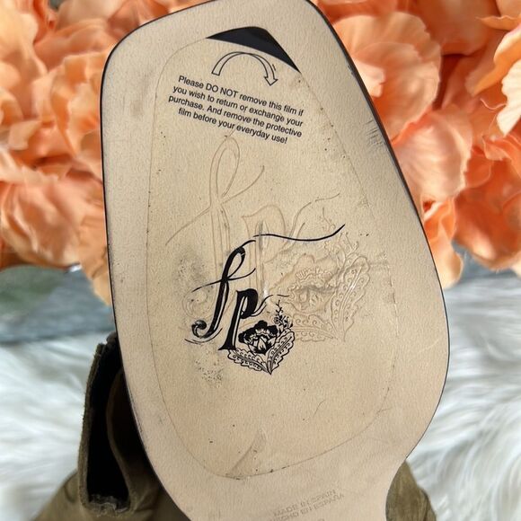 Free People Olive and Black Ankle Booties - Picture 9 of 11